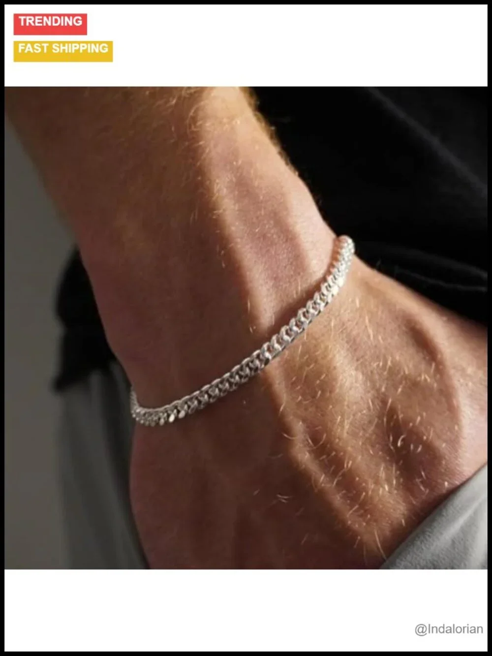 S925 Sterling Silver Cuban Link & Rope Chain Bracelet Set, Men's Women's,